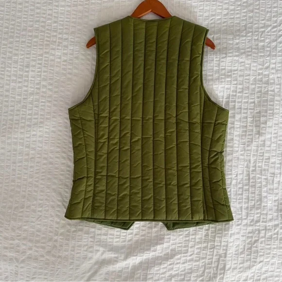 Aime Leon Dore Green Puffer Vest Twill - Picture 2 of 6